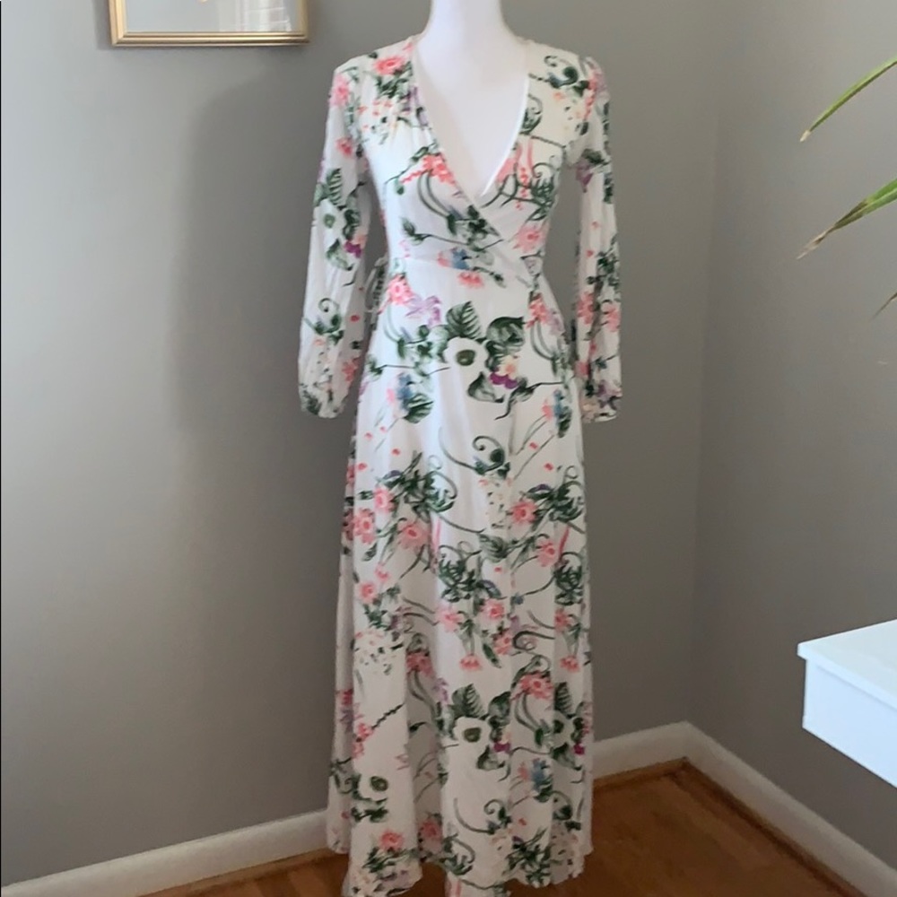 Gorgeous Floral Wrap Dress